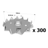 Crampon Bulldog simple denture C2 et C4 - Réf. C2-50M10G-B_300