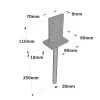Vis pour lames de terrasse bois, tête fraisée, inox A4, D5 L60 - Réf. 47205
