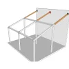 Support de poteau/poutre pente 20° - Largeur intérieure 120 mm