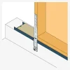 Ancrage pour montants d'ossature multi-applications 55x484x53mm épaisseur 2mm - Réf. MAH485/2