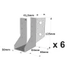 Sabots à ailes extérieures, gamme SAE CLASSIQUE (épaisseur 2mm, profondeur 84mm) - Réf. SAE300/50/2_6