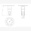 Platine circulaire M16 76X3.6mm - Réf. 55303
