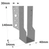Sabots à ailes extérieures, gamme SBE ECONOMIQUE (épaisseur 1,5mm, profondeur 55mm) - Réf. SBE40/140_35