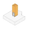 Vis pour lames de terrasse bois, tête fraisée, inox A4, D5 L80 - Réf. 47209