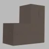 Aperçu réel du connecteur SUNDIY Gris taupe RAL7006 - 120mm Forme L à 2 directions