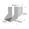 Sabots à ailes extérieures, gamme SAE CLASSIQUE (épaisseur 2mm, profondeur 84mm) - Réf. SAE250/64/2_35