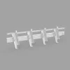 Mécanisme SUNDIY XL 27 mm en ALUMINIUM coloris Gris Anthracite RAL 9010 pour lames orientables pour pergola bioclimatique