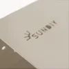 La marque SUNDIY imprimé sur le connecteur beige sable - 90mm Forme L, 2 directions