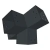 Connecteur SUNDIY pente 20° Anthracite RAL 7016 - 120mm à 4 directions - Forme T2