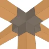 Connecteur 120mm à 5 directions - Forme +