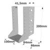 Sabots à ailes extérieures, gamme SAE CLASSIQUE (épaisseur 2mm, profondeur 84mm) - Réf. SAE500/100/2_20