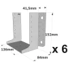 Sabots à ailes extérieures, gamme SAE CLASSIQUE (épaisseur 2mm, profondeur 84mm) - Réf. SAEL440/136/2_6