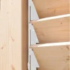 Schéma de montage des lames en bois Douglas sur mécanisme SUNDIY en aluminium