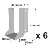 Sabots à ailes extérieures, gamme SAE CLASSIQUE (épaisseur 2mm, profondeur 84mm) - Réf. SAE500/100/2_6