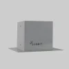 Support de poteau SUNDIY Gris aluminium RAL 9006 - Série 90mm