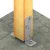 Pied de poteau de jardin réglable en largeur - Réf. PPG60/25