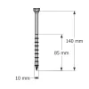 Vis connecteurs acier sur bois, SSH10.0X140 - Réf. 75156