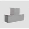 Image authentique du connecteur SUNDIY Gris aluminium RAL 9006 - 120mm Forme T, 3 directions