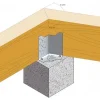 Équerre réglable pour dalle bois - Fixation poutre bois de hauteur 235 à 310mm - Réf. ABF230