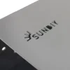 Marque SUNDIY visible sur le connecteur Gris aluminium RAL 9006 - 120mm en T, 3 directions