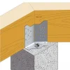 Équerre réglable pour dalle bois - Fixation poutre bois de hauteur 235 à 310mm - Réf. ABF230
