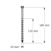 Vis connecteurs acier sur bois, SSH10.0X180 - Réf. 75158
