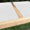 Lame XL aluminium 29mm, longueur 2m35, RAL9010 structuré BLANC