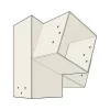 Connecteur SUNDIY pente 20° Blanc RAL 9010 - 120mm à 3 directions - Forme L3