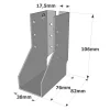 Sabots à ailes intérieures, gamme SAI CLASSIQUE (épaisseur 2mm) - Réf. SAI250/38/2