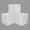 Photographie du connecteur SUNDIY blanc RAL 9010 - 120mm en L pour 3 directions