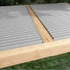 Vue aérienne des mécanismes SUNDIY 20 mm et lames en aluminium coloris RAL 9006 fixées