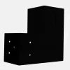 Connecteur SUNDIY Noir mat RAL 9005 - 90mm à 3 directions - Forme L