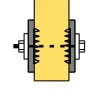 Sabots à ailes extérieures, gamme SAE CLASSIQUE (épaisseur 2mm, profondeur 84mm) - Réf. SAE340/38/2