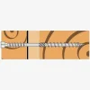 Vis à tête cylindrique et double filetage - Diamètre 8mm - Réf. ESCRT2R8X450