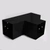 Connecteur SUNDIY noir mat RAL 9005 - 90mm à 3 directions - Forme T