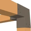 Mise en situation du connecteur SUNDIY Gris beige RAL 7006 - 90mm à 3 directions - Forme L