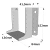 Sabots à ailes extérieures, gamme SAE CLASSIQUE (épaisseur 2mm, profondeur 84mm) - Réf. SAEL440/136/2