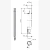 Rallonge pour vis de fondation 76×3.6mm - Réf. 55202