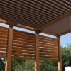 Application du connecteur SUNDIY Corten RAL 8011 - 120mm en T pour 4 directions