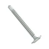 HECO-UNIX-plus, tête fraisée à poches de fraisage, T-Drive, filet total, zingué blanc, A2K, revêtement lubrifié - Réf. 46204