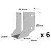 Sabots à ailes extérieures, gamme SAE CLASSIQUE (épaisseur 2mm, profondeur 84mm) - Réf. SAE340/70/2_6