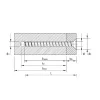 Vis HECO MULTI-MONTI-plus F - tête fraisée - D6 x L80 - Réf. 48501