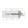 Goujon d'ancrage - Rondelle large - FM753 EVO LW M12X199 - Réf. 75345B1219900
