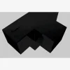 Image authentique du connecteur SUNDIY Noir mat RAL 9005 - 120mm Forme T, 4 directions