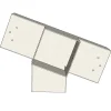 Connecteur SUNDIY pente 20° Blanc RAL 9010 - 120mm à 5 directions - Forme +