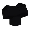 Connecteur SUNDIY pente 20° Noir mat RAL 9005 - 120mm à 4 directions - Forme T1