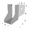 Sabots à ailes extérieures, gamme SAE SUR MESURE (épaisseur 2mm, profondeur 84mm) - Réf. SAE250/2X