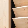 Schéma de montage des lames en bois Douglas sur mécanisme SUNDIY en aluminium