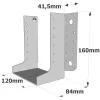 Sabots à ailes extérieures, gamme SAE CLASSIQUE (épaisseur 2mm, profondeur 84mm) - Réf. SAEL440/120/2