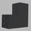 Image du connecteur SUNDIY noir mat RAL9005 - 90mm Forme L, 2 directions
